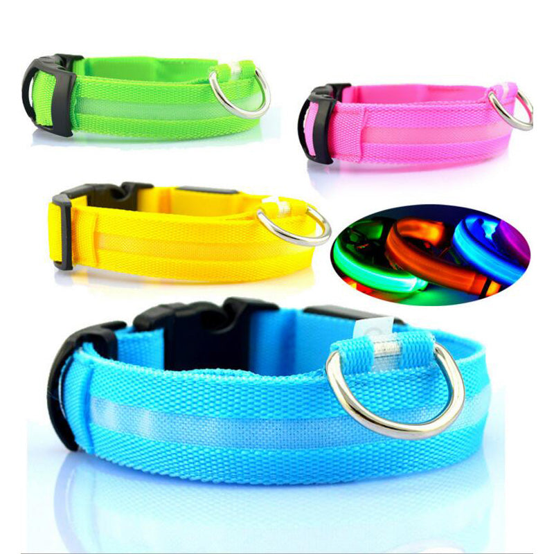 Night Safety Nylon LED Pet Collar