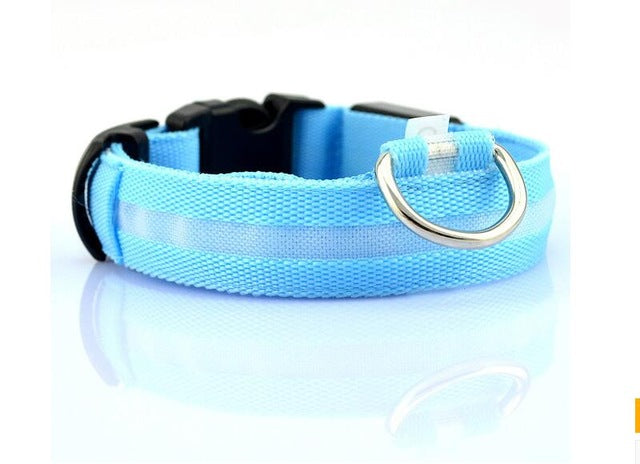 Night Safety Nylon LED Pet Collar