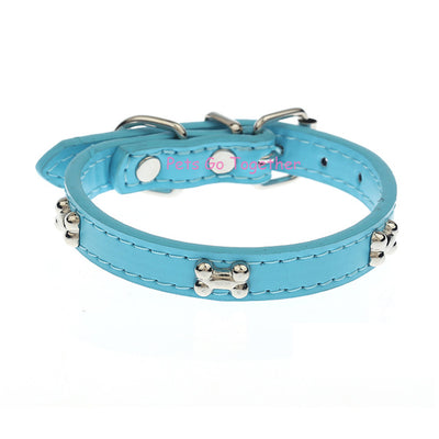 Bone Embedded Leather Collar