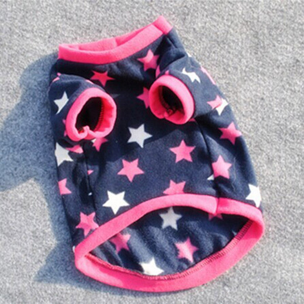 Cute Star Printed Dog Clothes