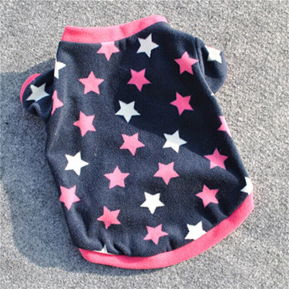 Cute Star Printed Dog Clothes