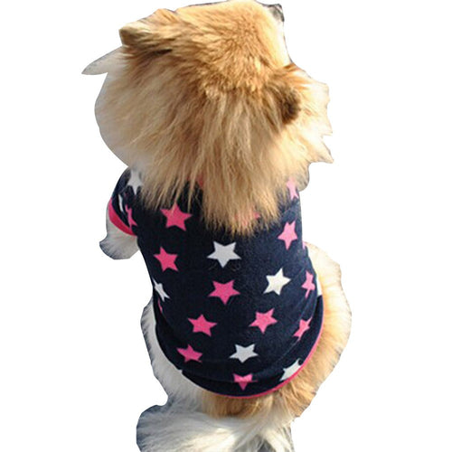 Cute Star Printed Dog Clothes