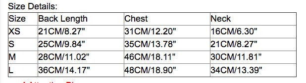 Cute Star Printed Dog Clothes