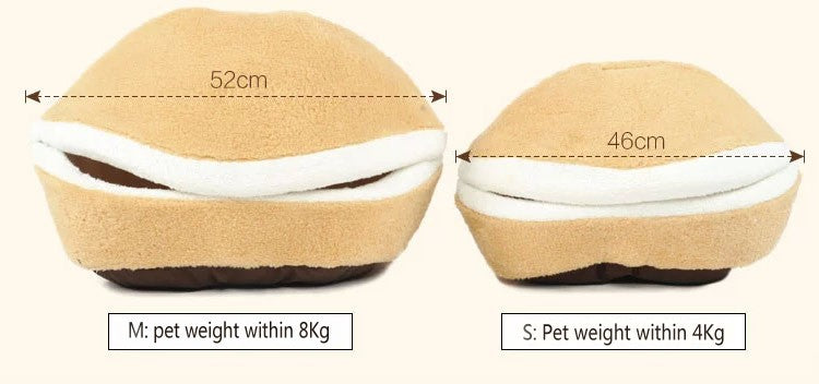 Soft Windproof Washable Hamburger Bed
