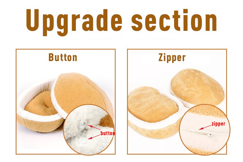 Soft Windproof Washable Hamburger Bed