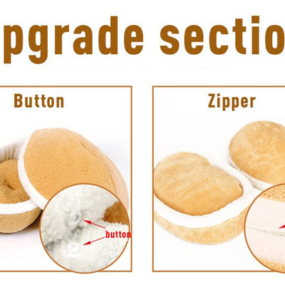 Soft Windproof Washable Hamburger Bed