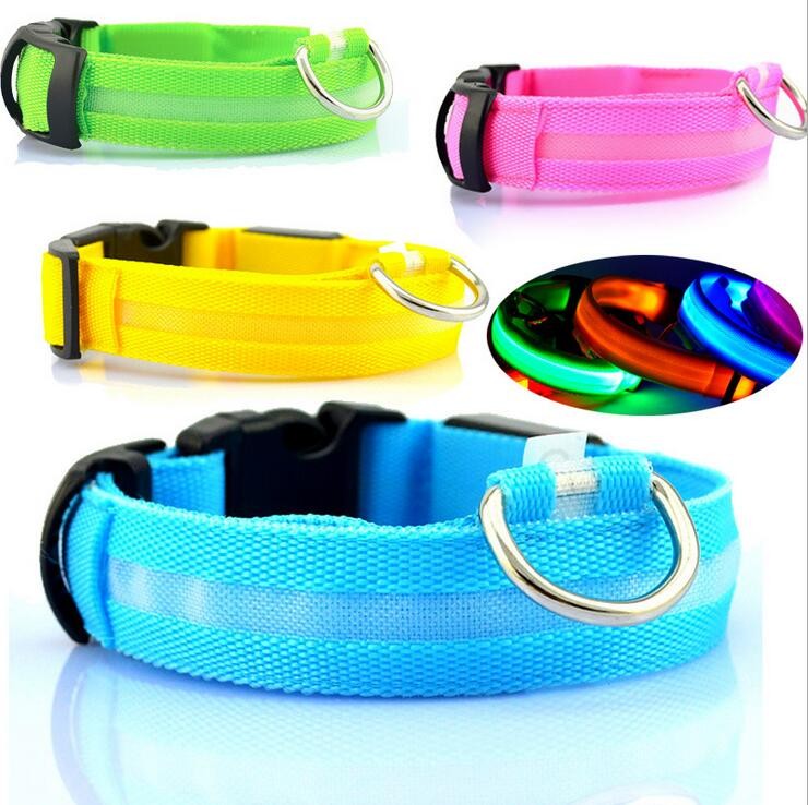 Night Safety Nylon LED Pet Collar