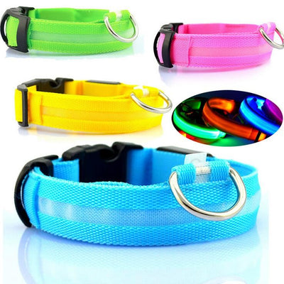 Night Safety Nylon LED Pet Collar